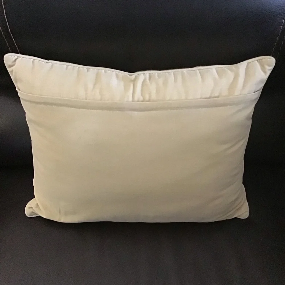 Needlepoint Throw Pillow Two Fish Bahamas Mark Catesby 16x20 Wool Velvet Zip Sea